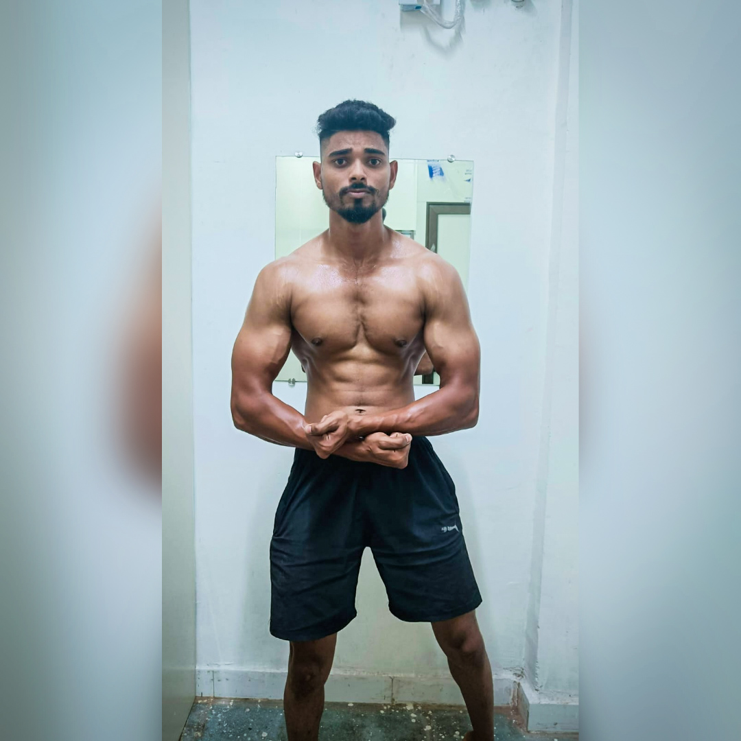 Samadhan Thakur after transformation — Increase 10 kg in 8 month